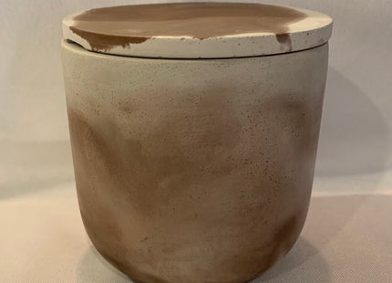 Marbel Colored Concrete Vessel Candles