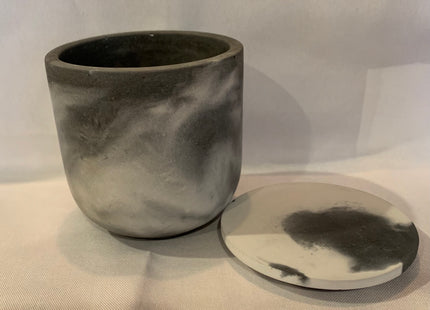 Marbel Colored Concrete Vessel Candles