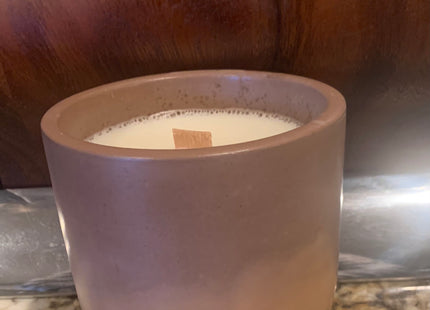 Marbel Colored Concrete Vessel Candles