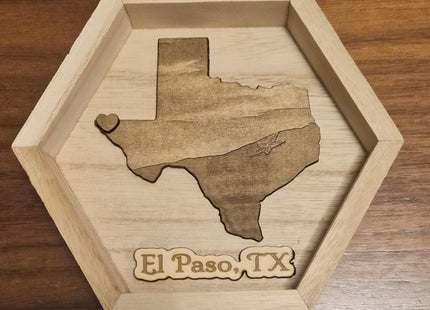 Hexagon Wood Keepsake