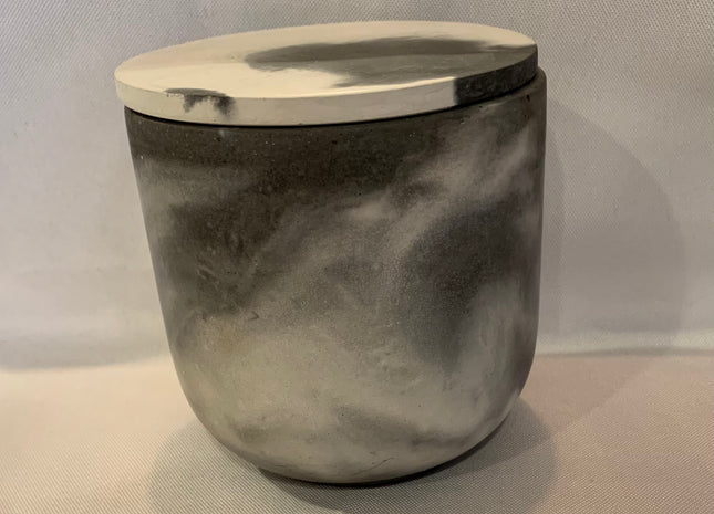 Marbel Colored Concrete Vessel Candles
