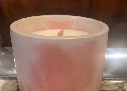 Marbel Colored Concrete Vessel Candles