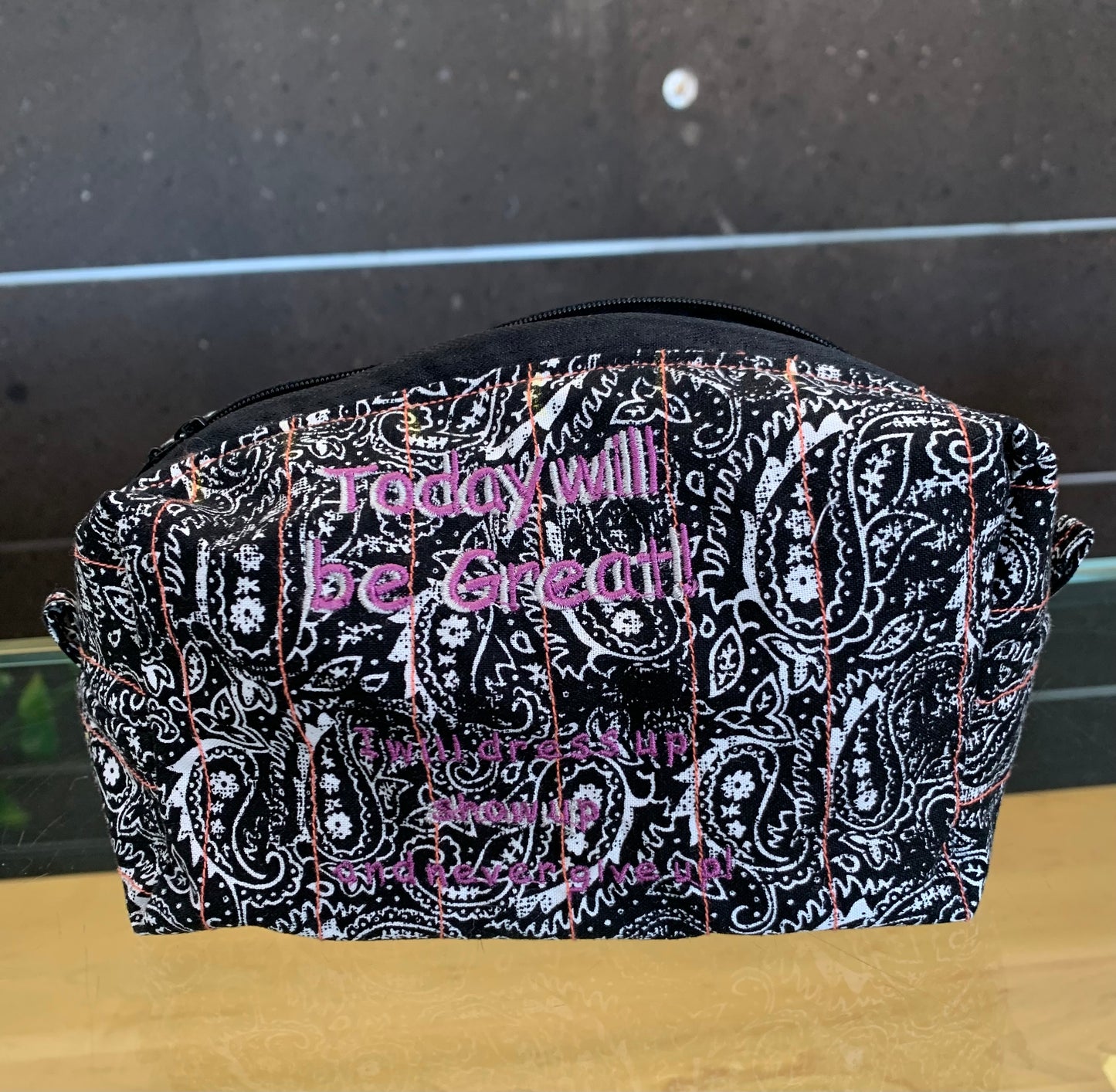 Quilted Box Style Makeup Bag