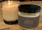 Container / 12 oz Glass Clear Jar with Black Lid